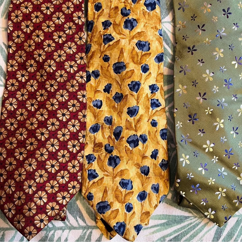 Men's Flower Patterned Ties Set - image 6